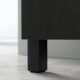 IKEA STUBBARP Leg, Black-brown / 2 pack