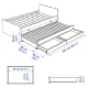 IKEA SLAKT Underbed with storage 90x200cm White