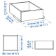 IKEA KOMPLEMENT Drawer with front panel, white 50x58 cm