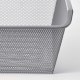 IKEA KOMPLEMENT Mesh basket, dark grey 75x58 cm
