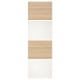 IKEA MEHAMN 4 panels for sliding door frame, white stained oak effect, white, 75x236 cm