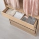 IKEA KOMPLEMENT Drawer 100x35cm White stained oak effect