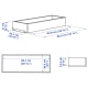 IKEA KOMPLEMENT Drawer 100x35cm White stained oak effect