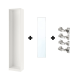 IKEA PAX Wardrobe with Mirror Glass Door, 50x35x201cm