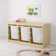 IKEA TROFAST Frame 99x44x52cm Pine Light White Stained Pine