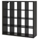 IKEA KALLAX Shelving Unit 147x147cm Black-brown