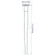 IKEA HILVER Table Leg cone-shaped 70cm Bamboo