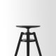 IKEA DALFRED Bar stool 63-74cm Black