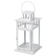 IKEA BORRBY Lantern For Block Candle, In And Outdoor White, 28 cm