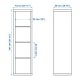 IKEA KALLAX Shelving Unit 42x147cm White stained oak effect