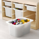 IKEA TROFAST Storage Combination with 6 Boxes 99x44x52cm, Light White Stained Pine, White