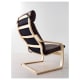 IKEA POANG Armchair, Birch veneer, Glose Robust dark brown