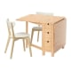 IKEA NORDEN NORDMYRA Table Birch, with 2 Chairs, White Birch