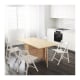 IKEA NORDEN NORDMYRA Table Birch, with 2 Chairs, White Birch