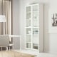 IKEA BILLY Bookcase with Glass Doors 80x30x202cm, White