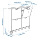 IKEA STALL Shoe cabinet with 4 compartments 96x90cm White