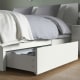 IKEA MALM Bed storage box for high bed frame 200cm White 2 pack