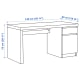 IKEA MALM Desk 140x65cm, White