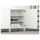 IKEA BESTA Storage Sideboard Combination with Doors 180x40x74cm, White