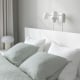 IKEA MALM Bed frame, High with 2 storage boxes 166x209cm White, Queen