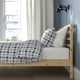 IKEA TARVA Small Queen Bed Frame, Pine & Luroy