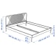 IKEA NESTTUN Bed frame 156x207cm White, Queen