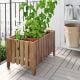 IKEA ASKHOLMEN Flower Box, 62x39x38cm, Light Brown Stained