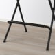 IKEA FRANKLIN Bar stool with backrest, Foldable 63cm Black