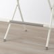 IKEA FRANKLIN Bar stool with backrest, Foldable 63cm White