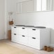 (Nordli Part)IKEA NORDLI Chest of 6 Drawers 120x54cm White