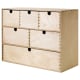 IKEA MOPPE Mini chest of drawers 42x18x32cm  Birch plywood