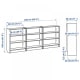 IKEA BILLY Bookcase, 240x28x106cm, White