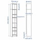 IKEA BILLY Bookcase 40x28x237cm, White