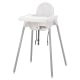 IKEA ANTILOP Highchair with Tray 56x62x90cm, White