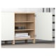 (Besta Part)IKEA BESTA Storage combination with doors 180x40x74CM White Stained Oak Effect, Lappviken White