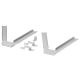 IKEA BILLY Corner Fittings, Galvanised, 2 Pack