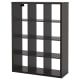 IKEA KALLAX Shelving Unit 112x147CM Black-Brown