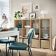 IKEA KALLAX Shelving unit 112x147cm White stained oak effect