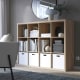 IKEA KALLAX Shelving Unit 112x147cm, White Stained Oak Effect