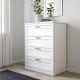 IKEA SONGESAND Chest of 4 Drawers 82x104cm, White