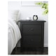 IKEA HEMNES Chest of 2 Drawers 54x66cm, Black-brown