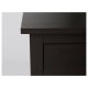 IKEA HEMNES Chest of 2 drawers 54x66cm Black-brown