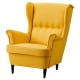 IKEA STRANDMON Wing Chair 82x96x101cm, Yellow