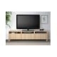 (Besta Part)IKEA BESTA TV bench with drawers 180x40x48cm Lappviken white stained oak effect