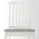 IKEA EKEDALEN Chair, White, Orrsta Light Grey