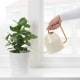 IKEA VATTENKRASSE Watering Can, Ivory, Gold-Colour 0.9L