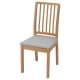 IKEA EKEDALEN Chair, Oak, Orrsta Light Grey