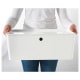 IKEA KUGGIS Box with lid 37x54x21cm White