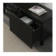 IKEA BESTA TV bench with drawers, Lappviken black-brown, 180x40x48 cm