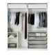 (Pax Part)IKEA PAX Wardrobe 200x60x236cm White, Bergsbo white